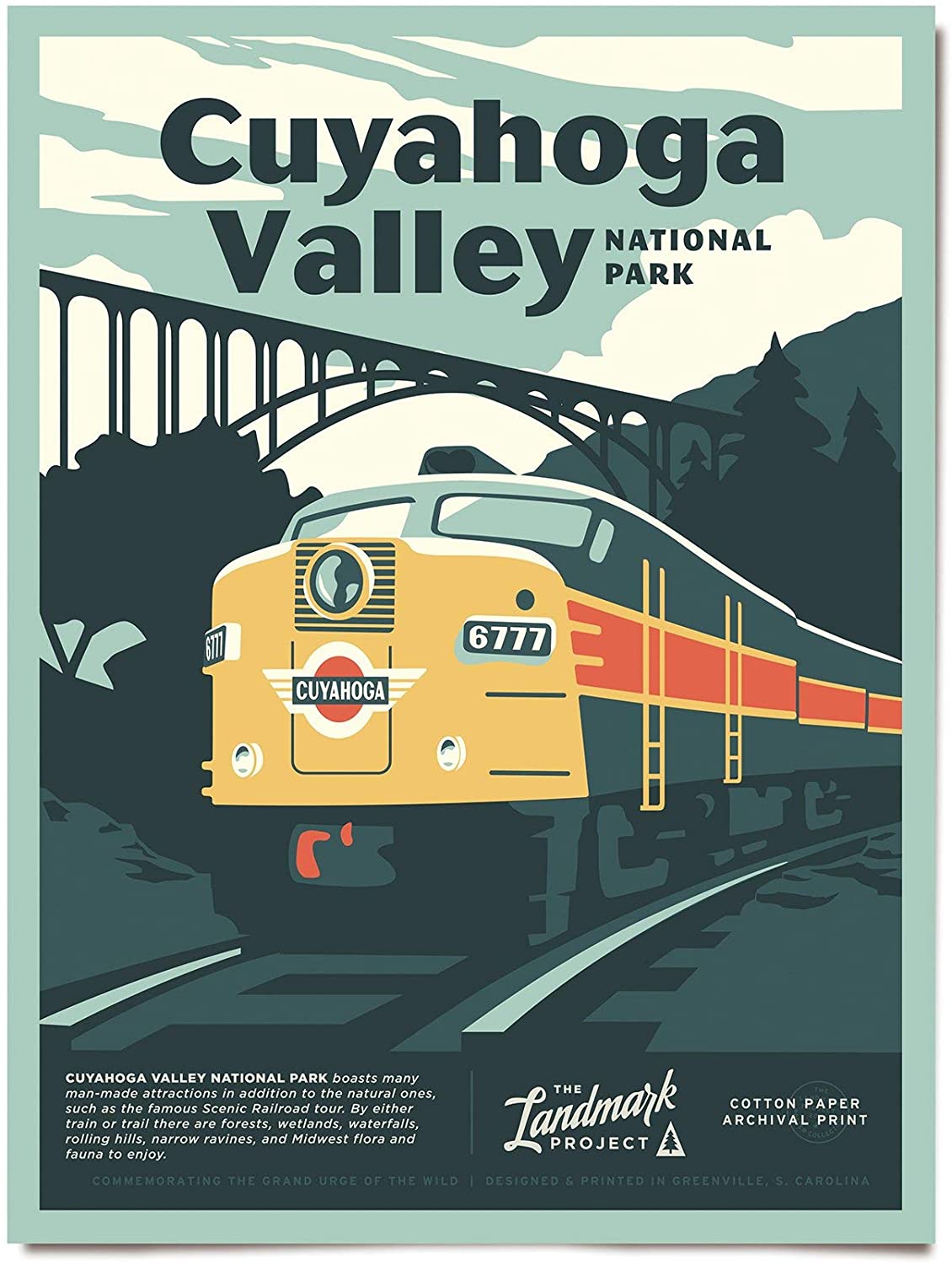 Travel Cuyahoga Valley National Park Visit Oregon Poster Art Print      Home Decor Gift For Men Women Family Friend On Birthday Xmas