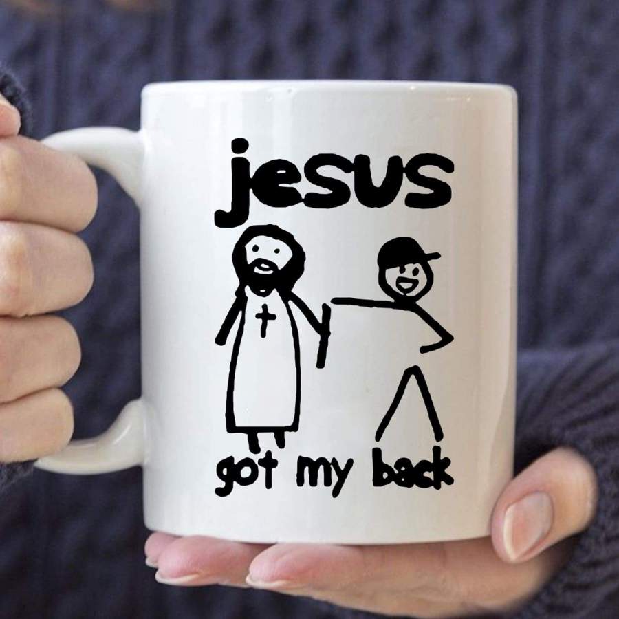 Jesus got my back coffee mug