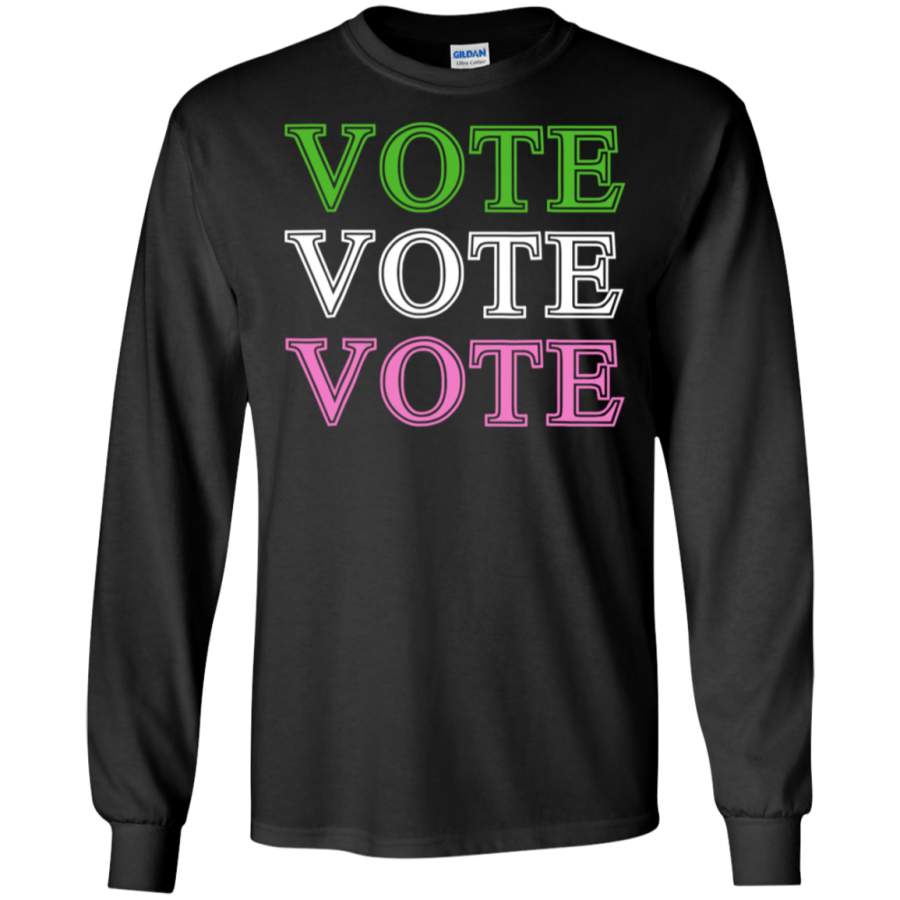 AGR Alpha Kappa AKA Alpha Vote for 2018 Midterm Elections Shirt LS