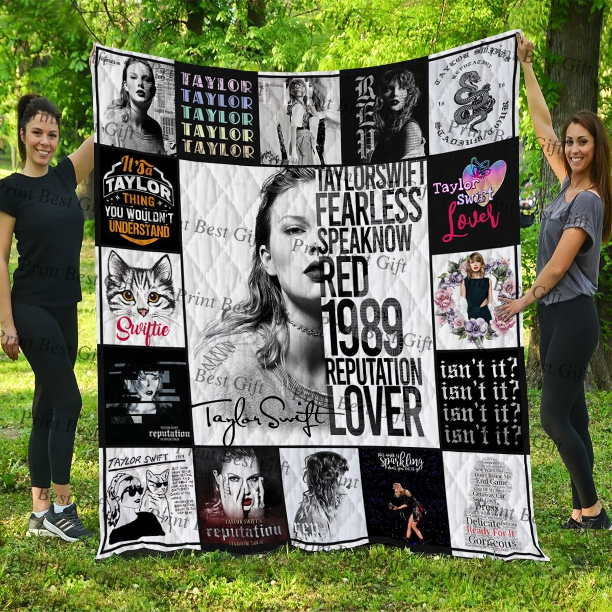 Taylor Swift Cover Poster Quilt Blanket Ver 2