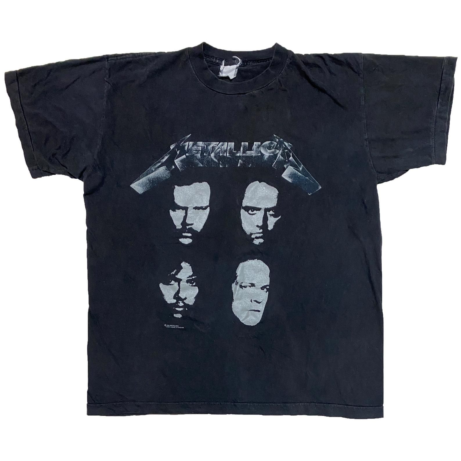 Vintage 1991 Metallica Black Album Tour T-Shirt Single Stitch 90S Rare Tee