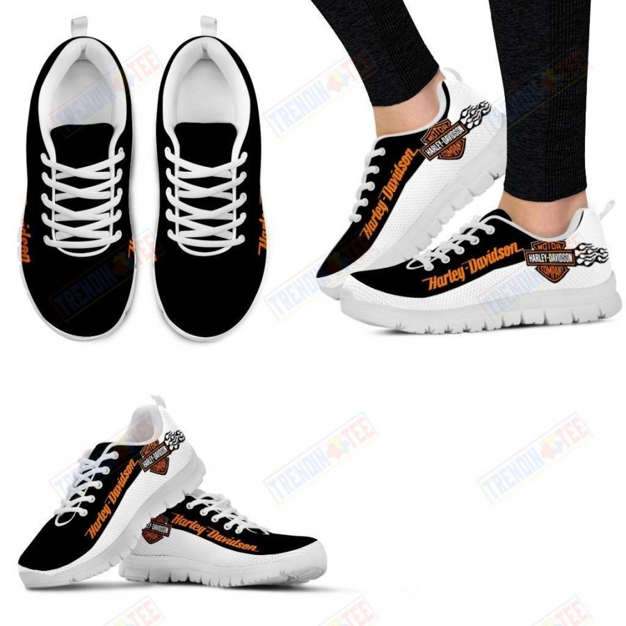 Harley Davidson Sneakers Mens Womens Motorcycle Lovers Custom Print Footwear Casual Riding Shoes TDT192