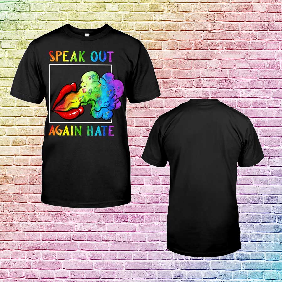 Speak Out Again Hate T Shirt For Lgbt Community, Ally Pride Shirt, Pride Month Gift, Shirt For Pride