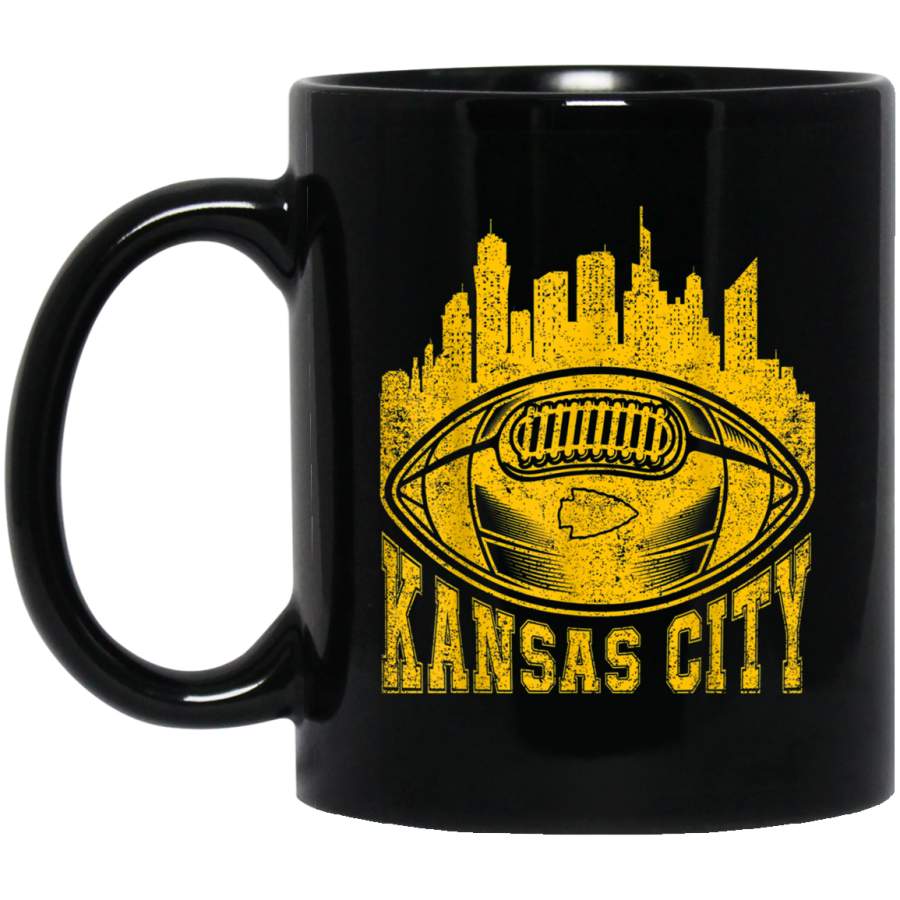 Kansas City Football fan Vintage distressed graphic design Mug