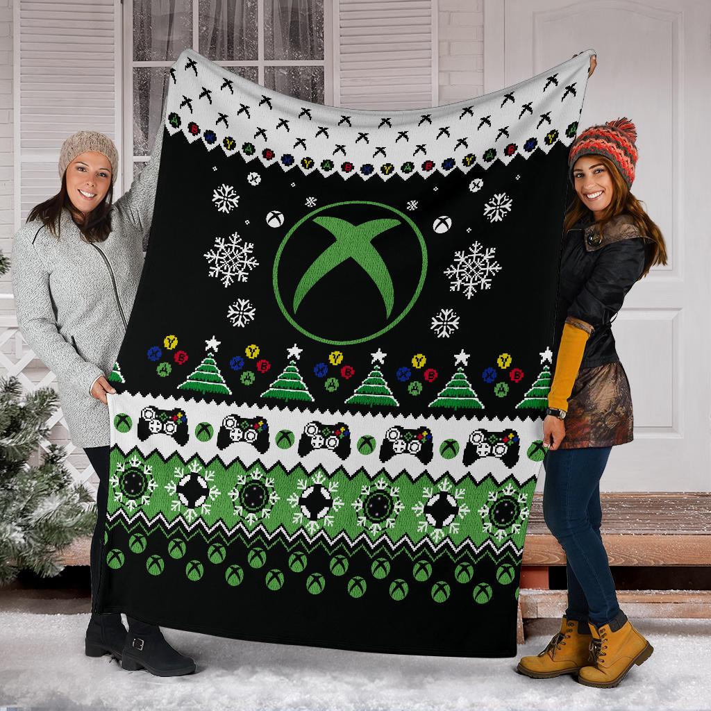 Xbox Ugly Christmas Custom Blanket Home Decor