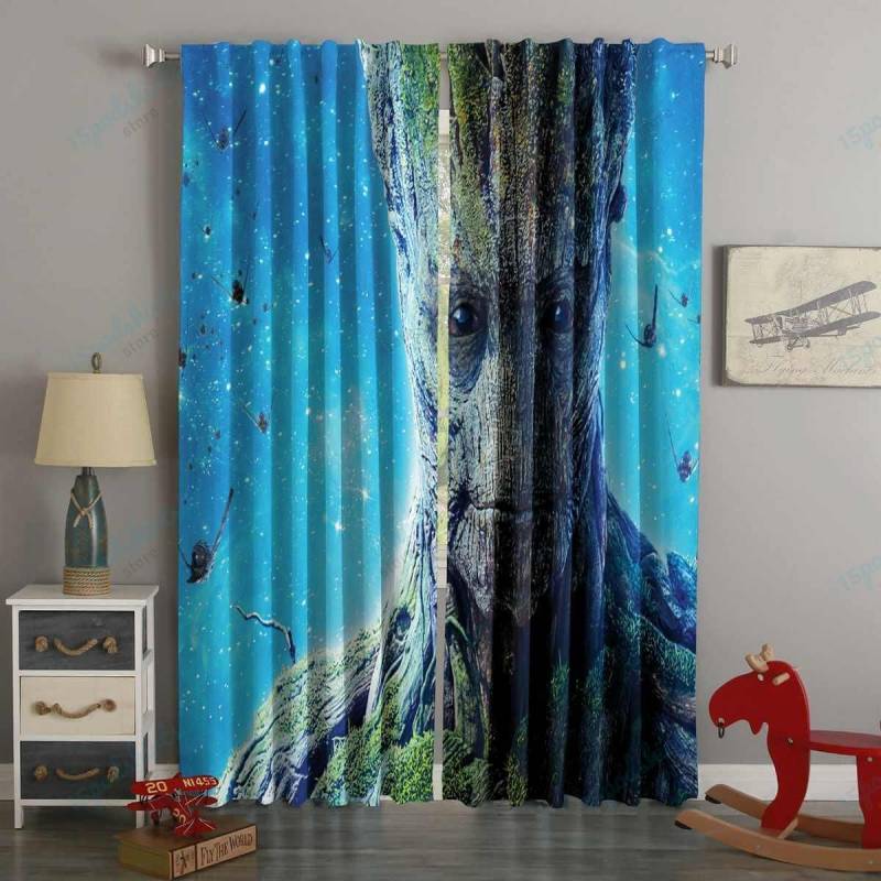 3D Printed Groot Style Custom Living Room Curtains