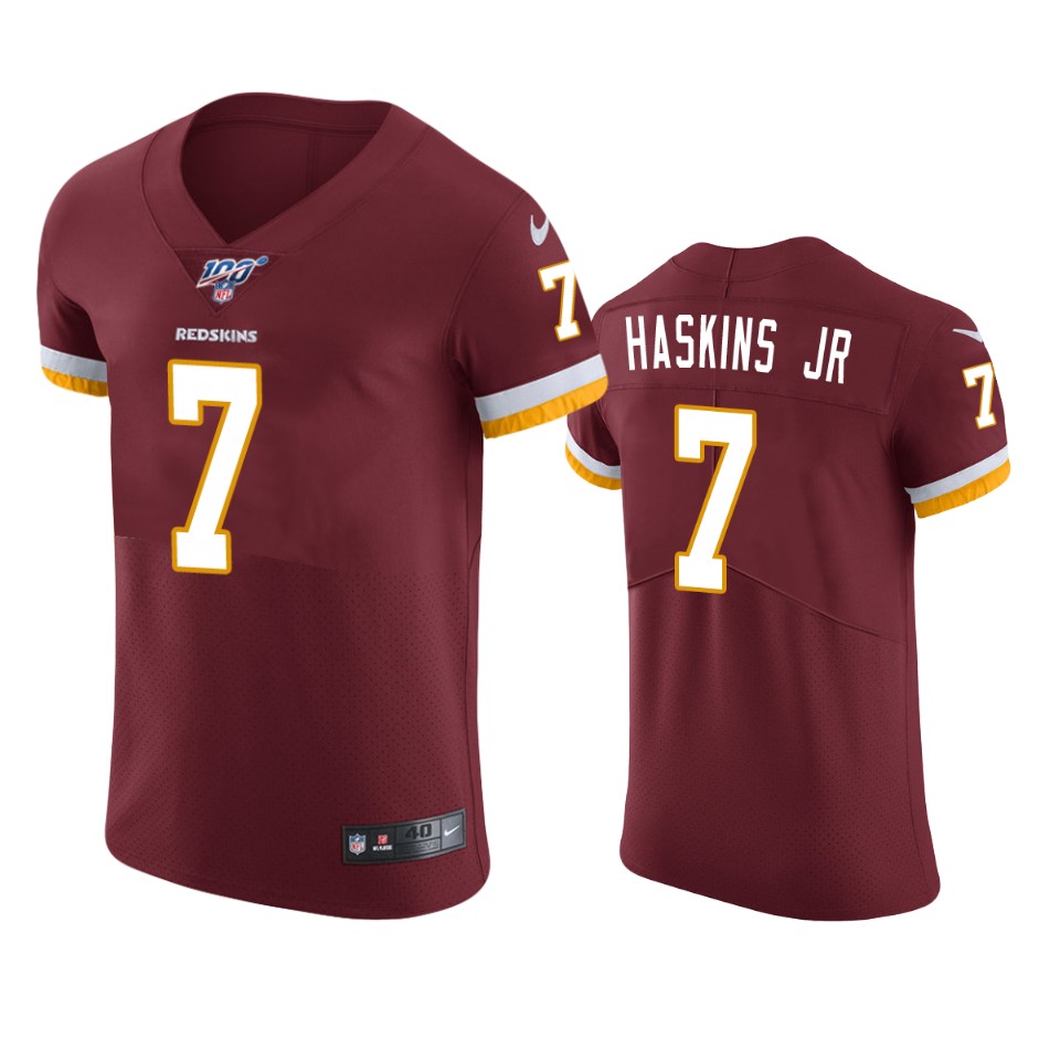 Washington Redskins Dwayne Haskins Jr. Burgundy 100th Season Vapor Elite Jersey