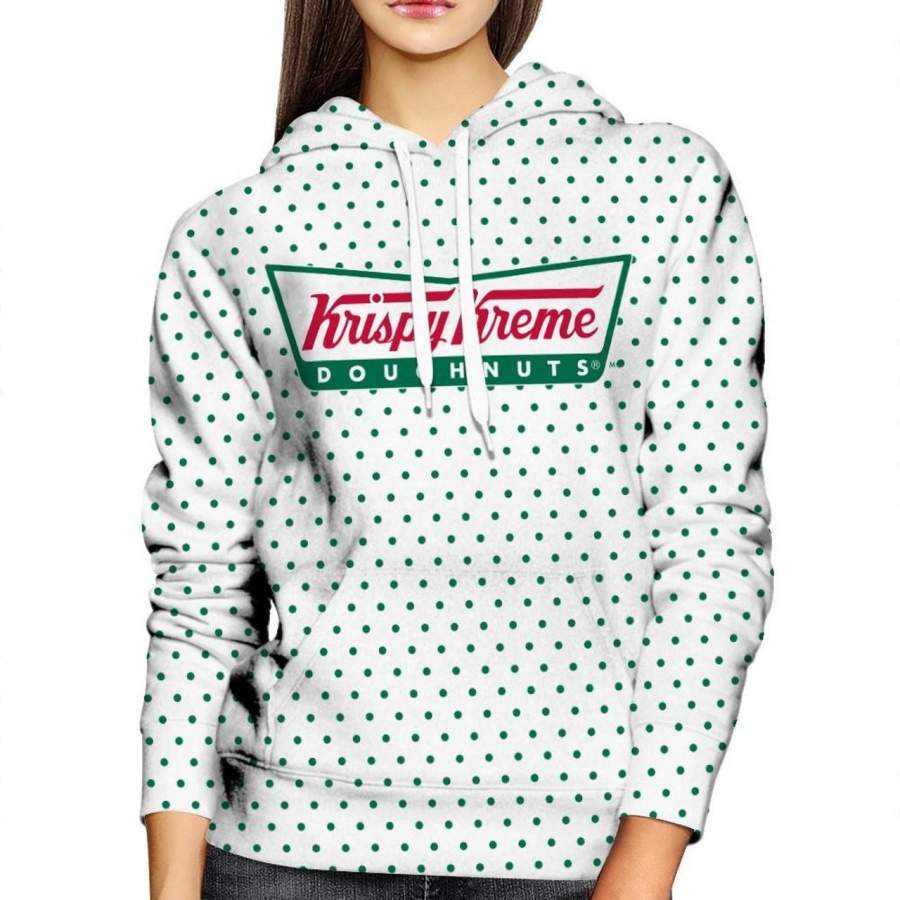 Krispy Kreme Womens  Hoodie All Over Printed