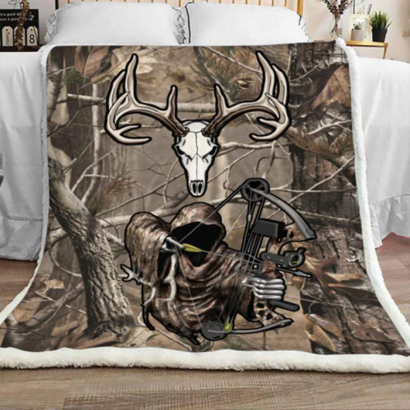 Deer Hunting Sherpa Blanket JR1403 81O31