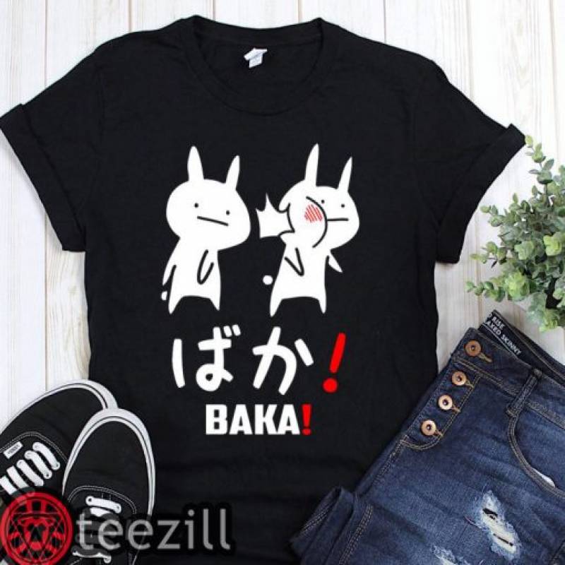 Anime baka rabbit slap japanese shirts