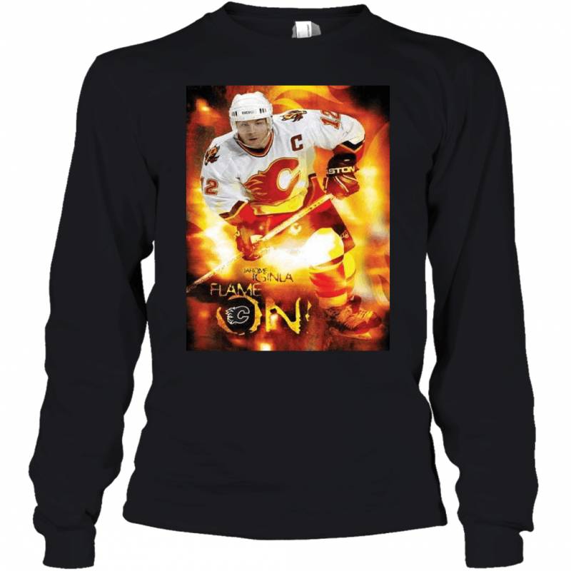 Jarome Iginla Calgary Flames Flame On Youth Long Sleeve