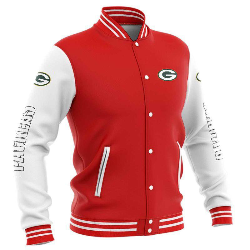 Green Bay Packers Baseball Jacket For Men