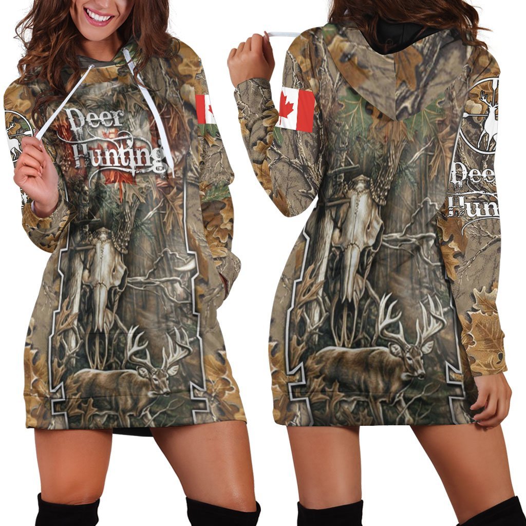 Spread Store Deer Hunting Flag Hoodies Dress