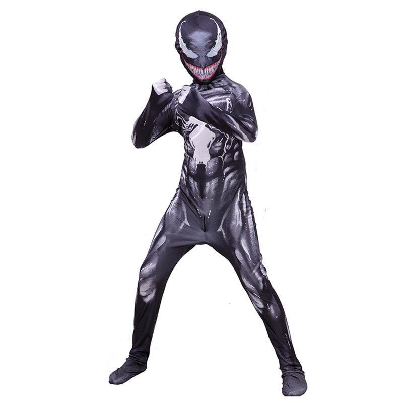 Venom Superhero Cosplay Costume Bodysuit Jumpsuit for Kids Aldult Halloween Cosplay Costumes Carnival Party Costume alx