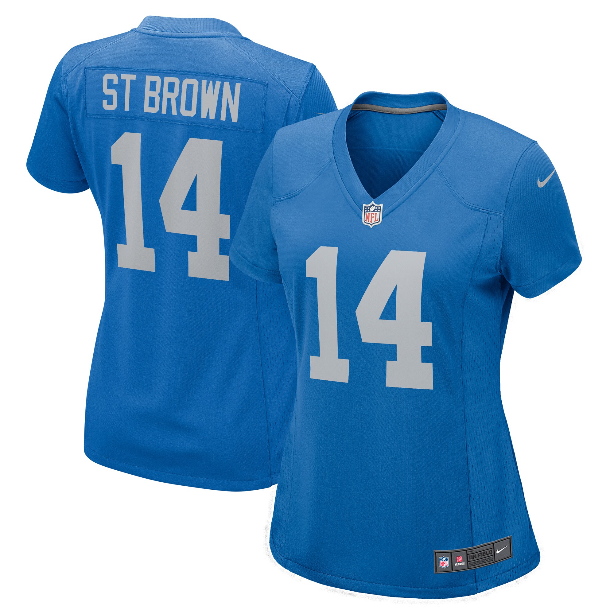 Women’s Detroit Lions Amon-Ra St. Brown Blue Player Game Jersey