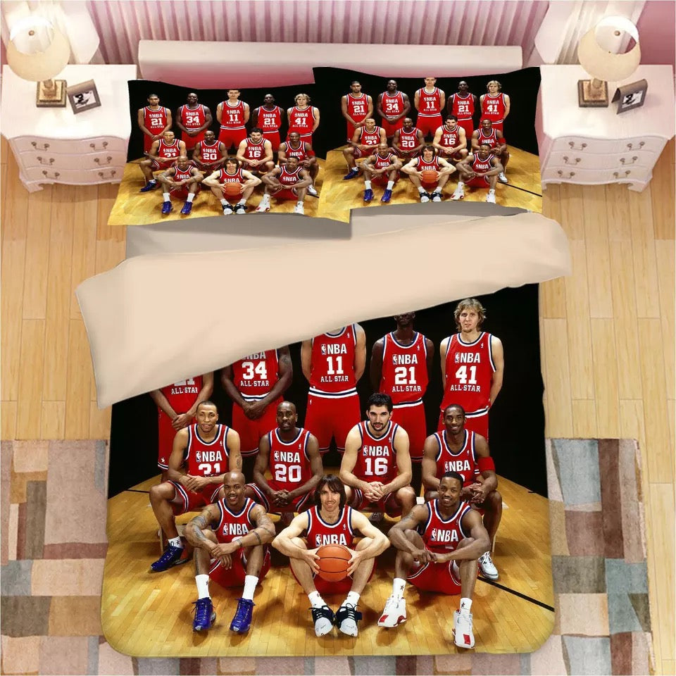 Basketball All Star Basketball #11 Duvet Cover Quilt Cover Pillowcase Bedding Set Bed Linen Home Decor