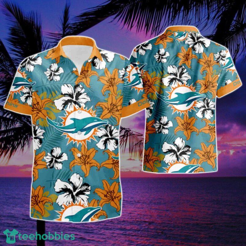 Miami Dolphins Flower Summer Summer Hawaiian Shirt