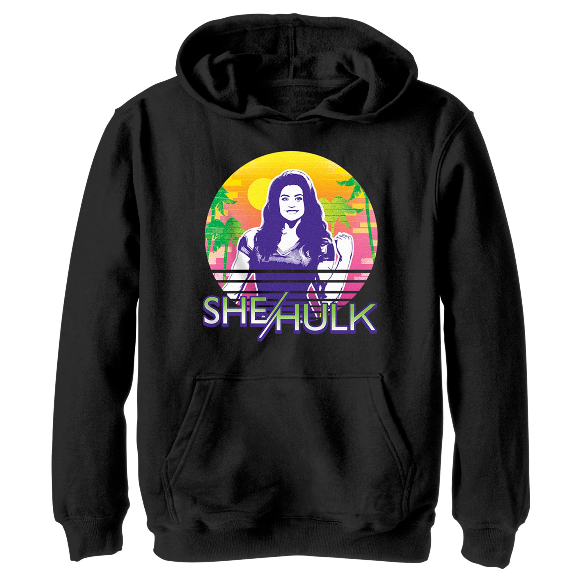 Boy’S She-Hulk: Attorney At Law Sun & Muscles Pull Over Hoodie