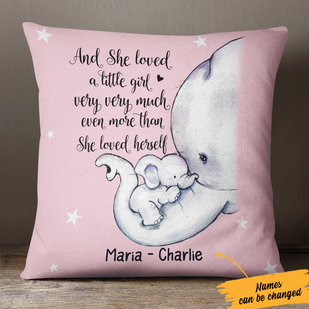 Personalized Elephant Mom MD Pillow TID JR131 81O57 (Insert Included)