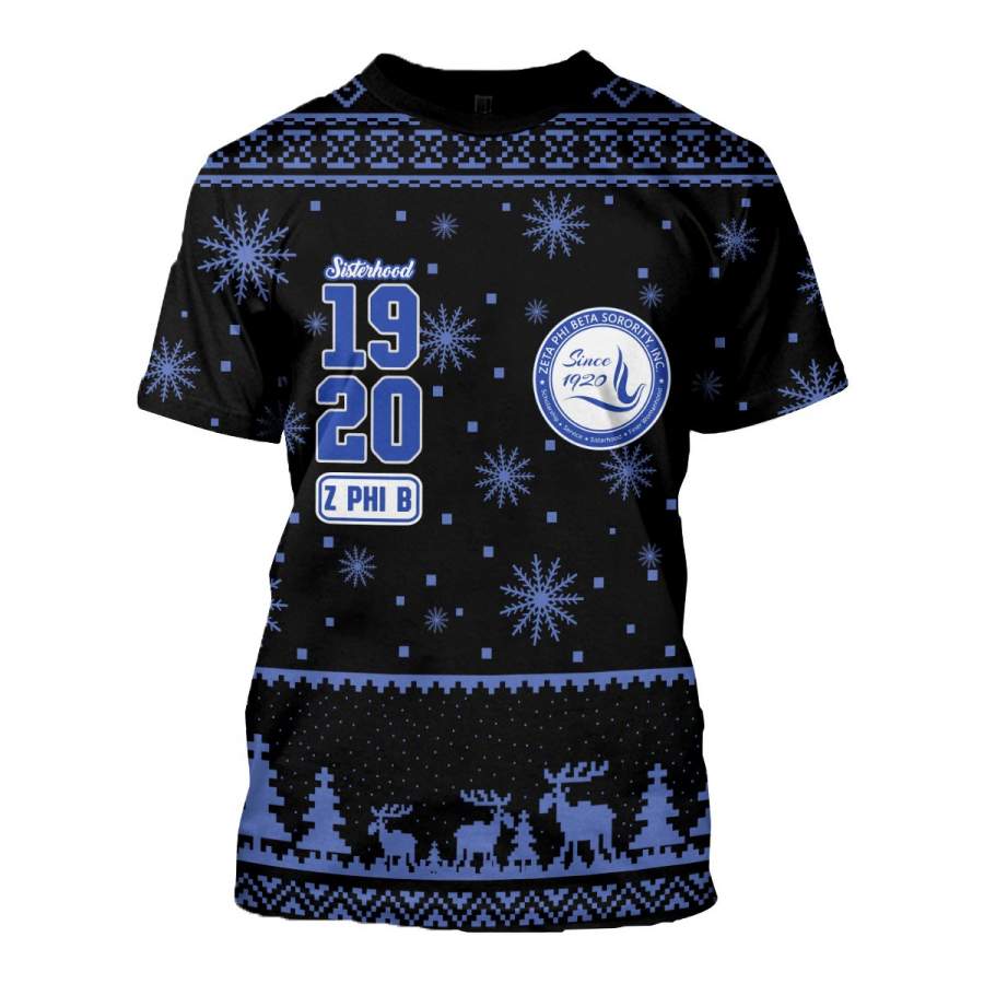 3D ALL OVER ZETA PHI BETA UGLY SWEATER