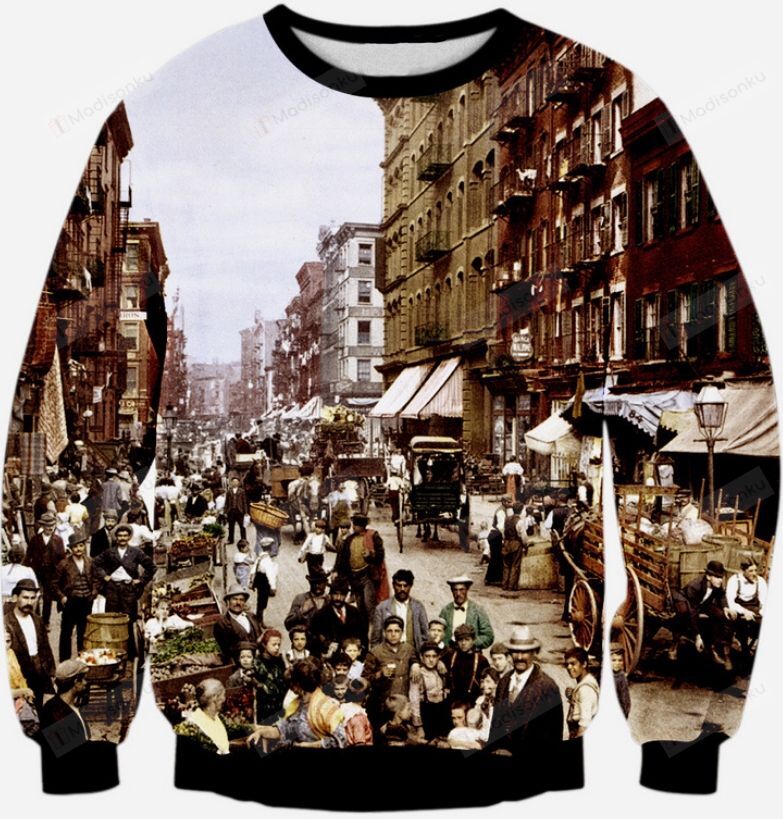 Vintage City Ugly Christmas Sweater, All Over Print Sweatshirt