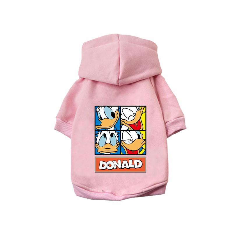 Disney Donald Goofy Dog Clothes for Small Medium Dogs Pet Dog Clothing Winter Warm Yorkshire Bulldog Pet Puppy Coat Sweater alx