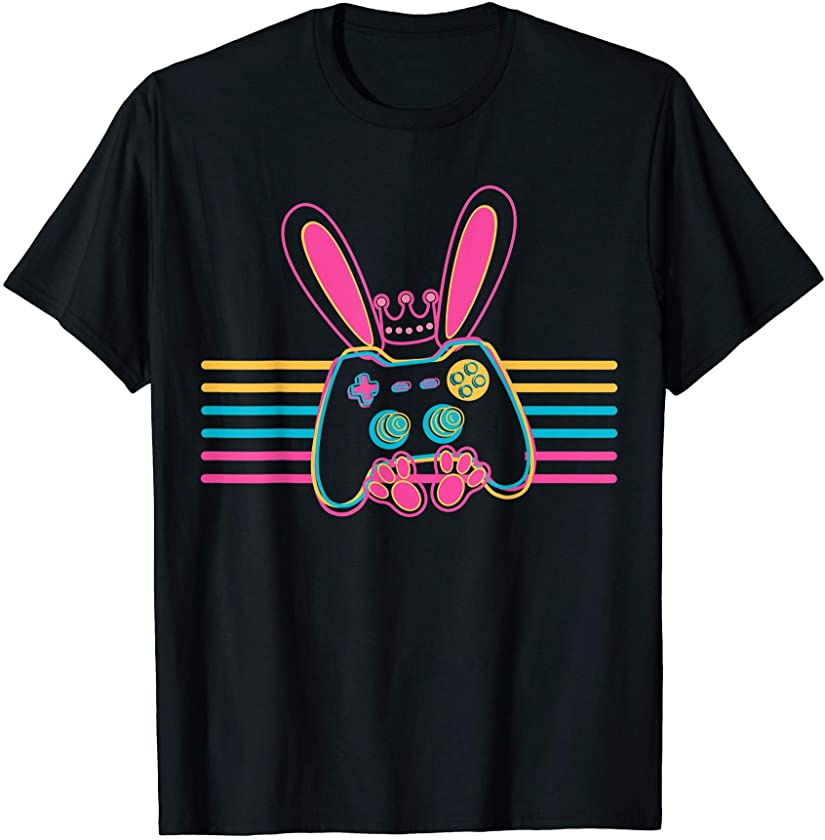 Video Game Easter Bunny Gaming Controller Gamer Girls Kids T-Shirt