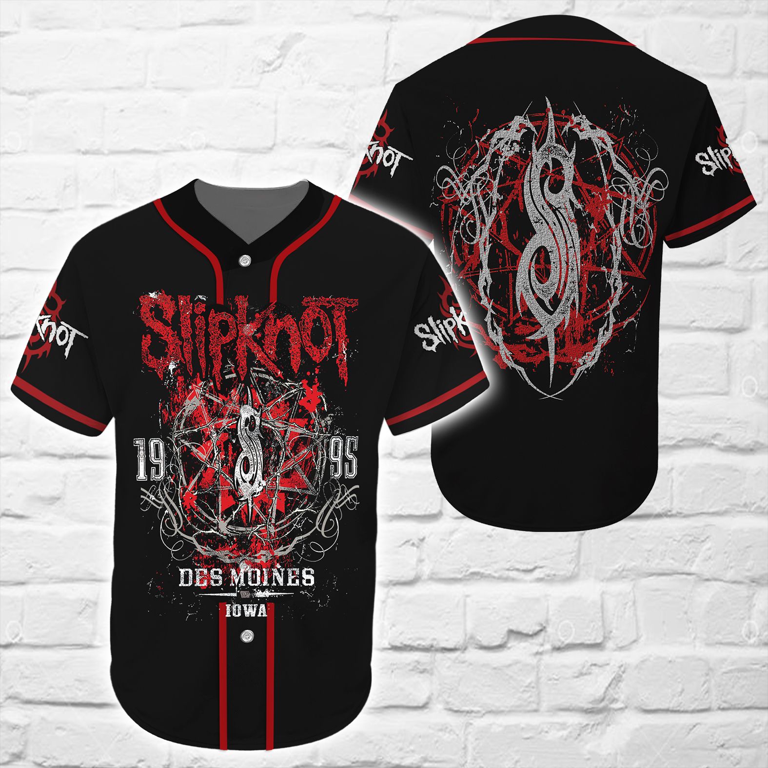 Slipknot Baseball Tee Jersey Shirt Unisex Men Women