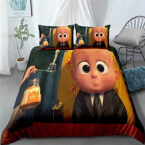 The Boss Baby 4 Duvet Cover Pillowcase Home Decor 3D Bedding Set 9998