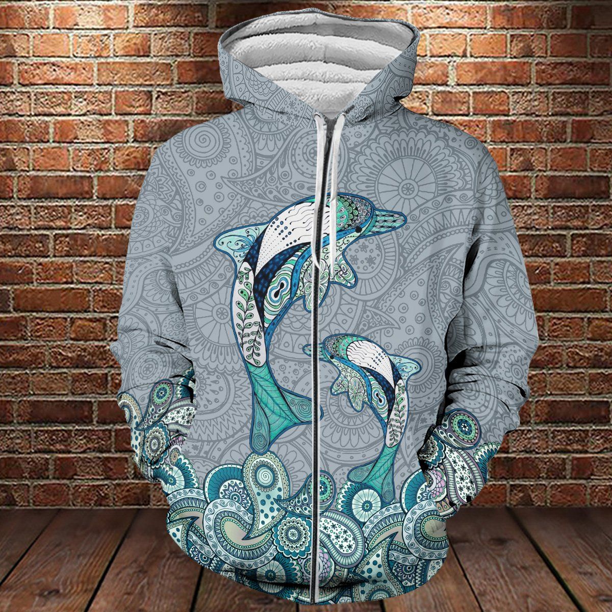 Cute Dolphin Mandala Ocean Animal 3D All Over For Dolphin Lovers / DKHDTN210121