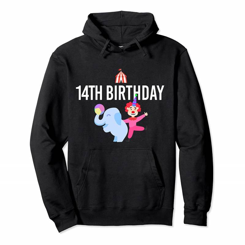 14th Birthday Circus | 14 year old Clown Gift Pullover Hoodie