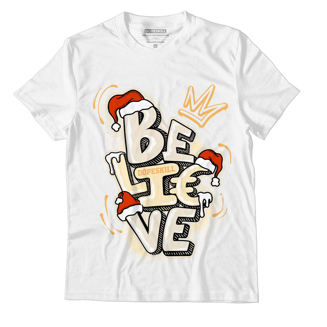 Believe Christmas Unisex Shirt Match Yz Boost 350 V2 Light