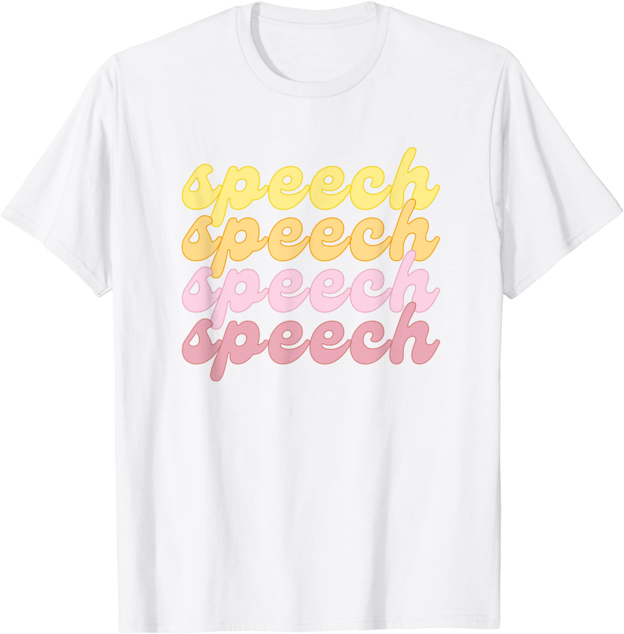 Spring & Summer Speech Therapy SLP Therapist Retro Beachy T-Shirt