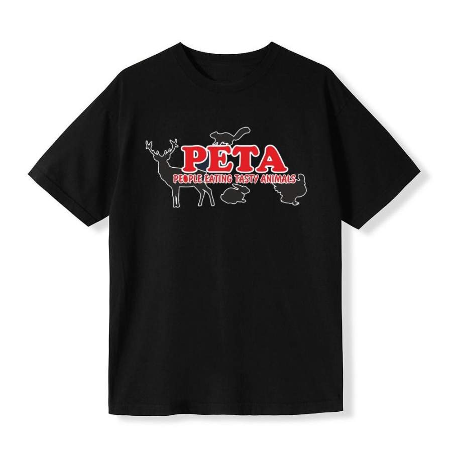 Peta People Eating Tasty Animals Funny Print Shirt Funny T-Shirt