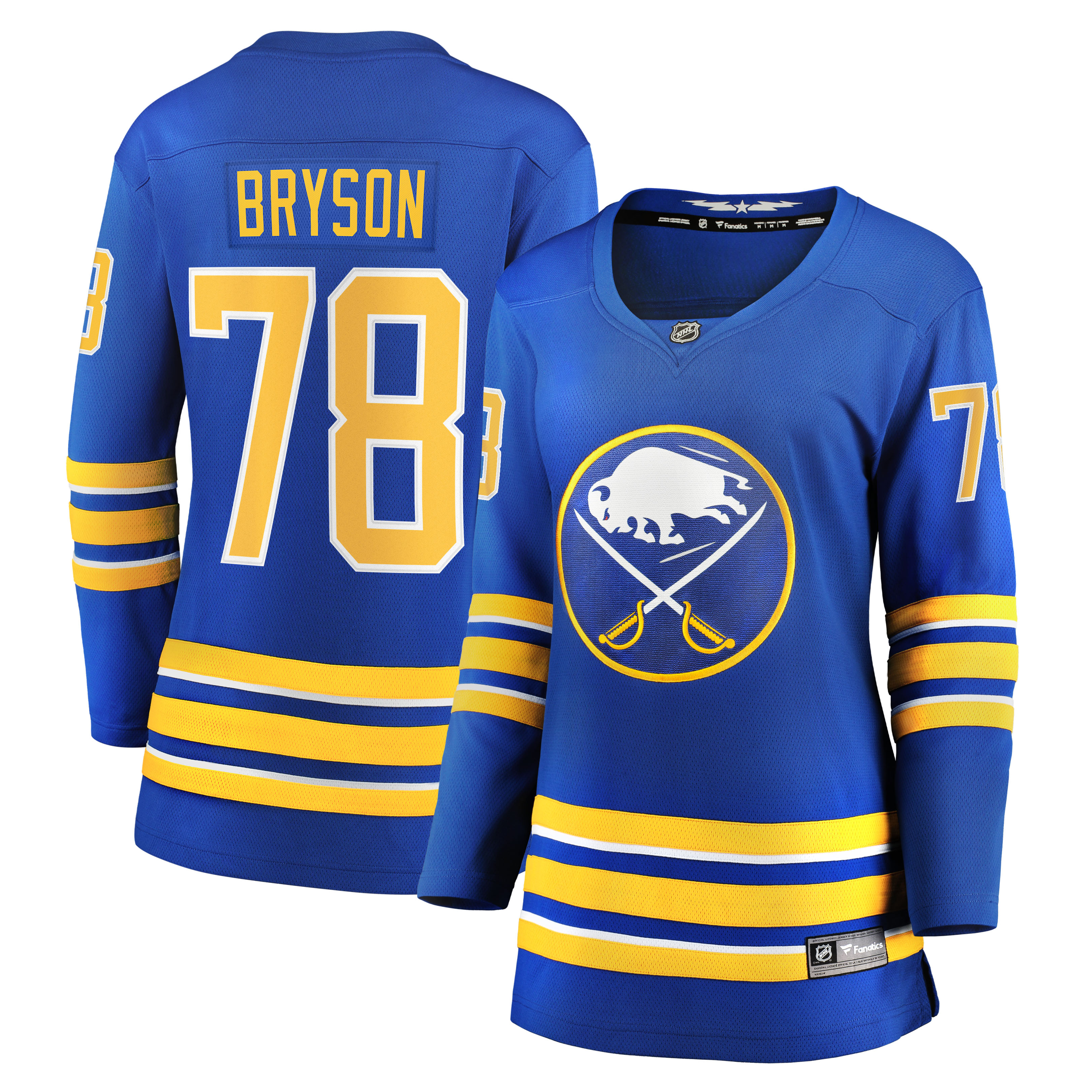 Jacob Bryson Buffalo Sabres Branded Women's Home Breakaway Player Jersey – Royal