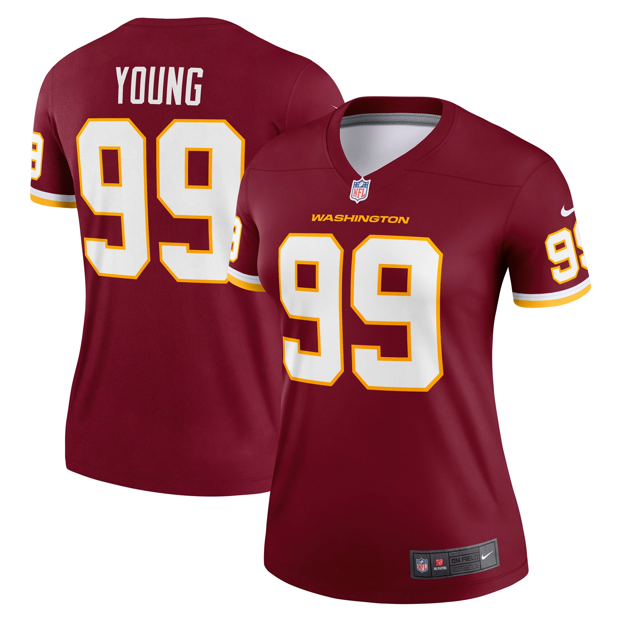 Women’s Washington Football Team Chase Young Burgundy Legend Jersey