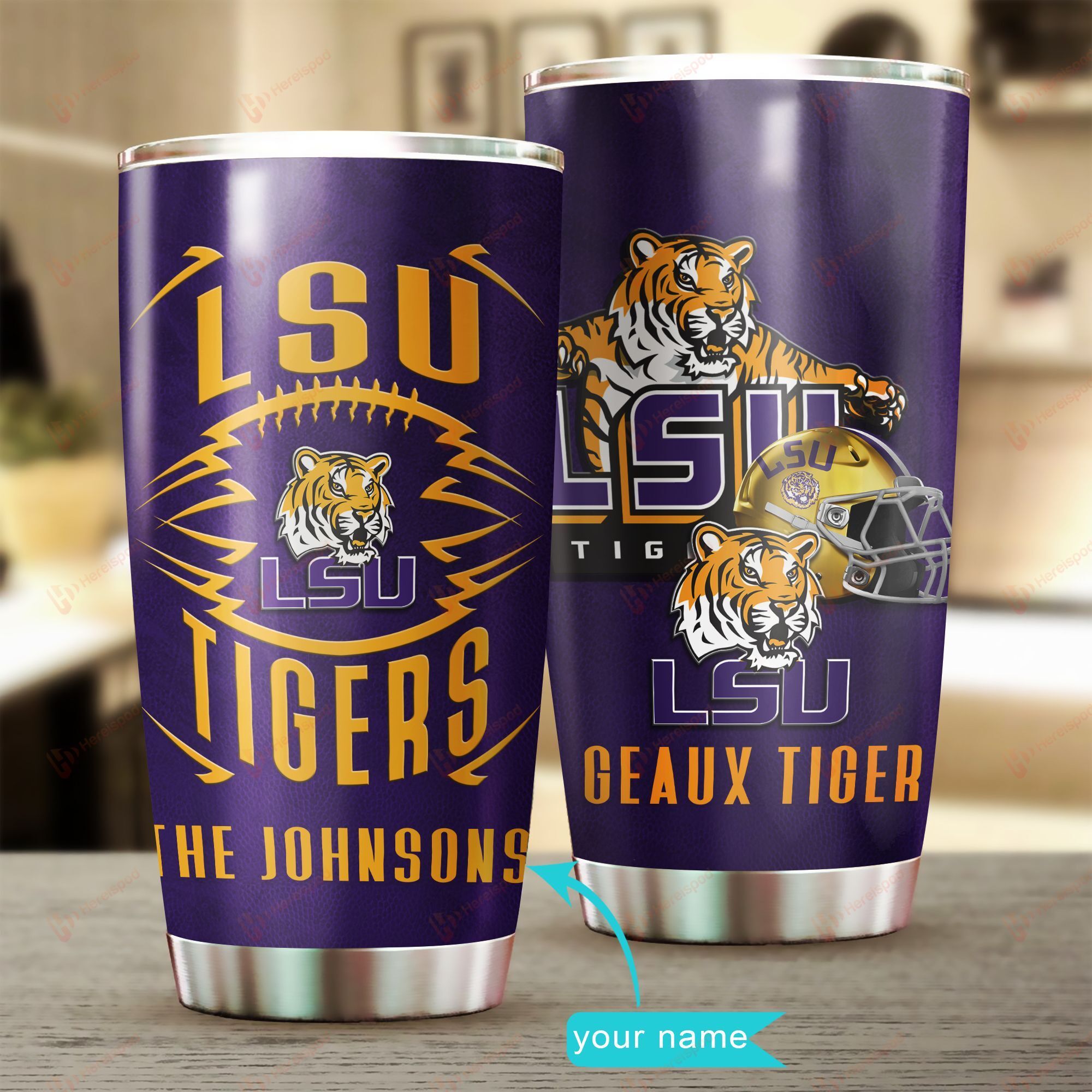 Duu28092006 Lsu Tigers Personalized Stainless Steel Tumbler