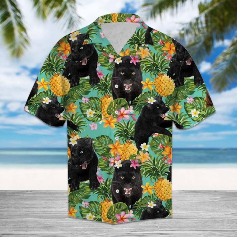 Artsyhomes Tropical Pineapple Panther Hawaiian Ha60823