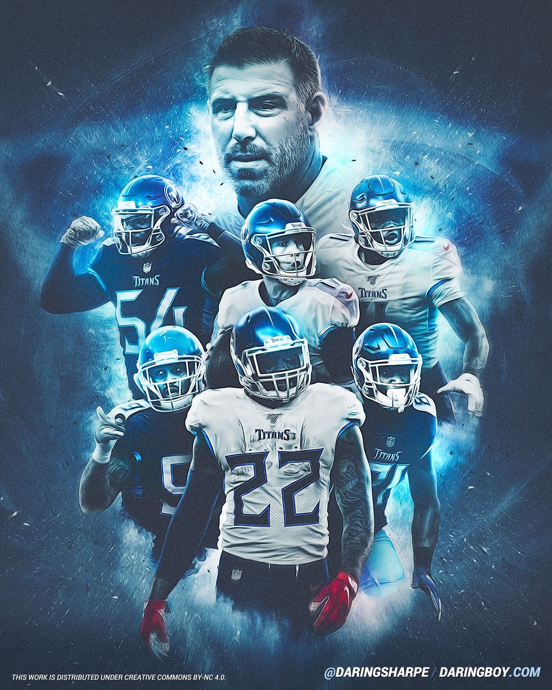 Tennessee Titans Mike Vrabel Evans 54 Jurrell Casey Henry 22 Tannehill 17 Smith 81 Aj Brown 11 Poster For Fans poster canvas