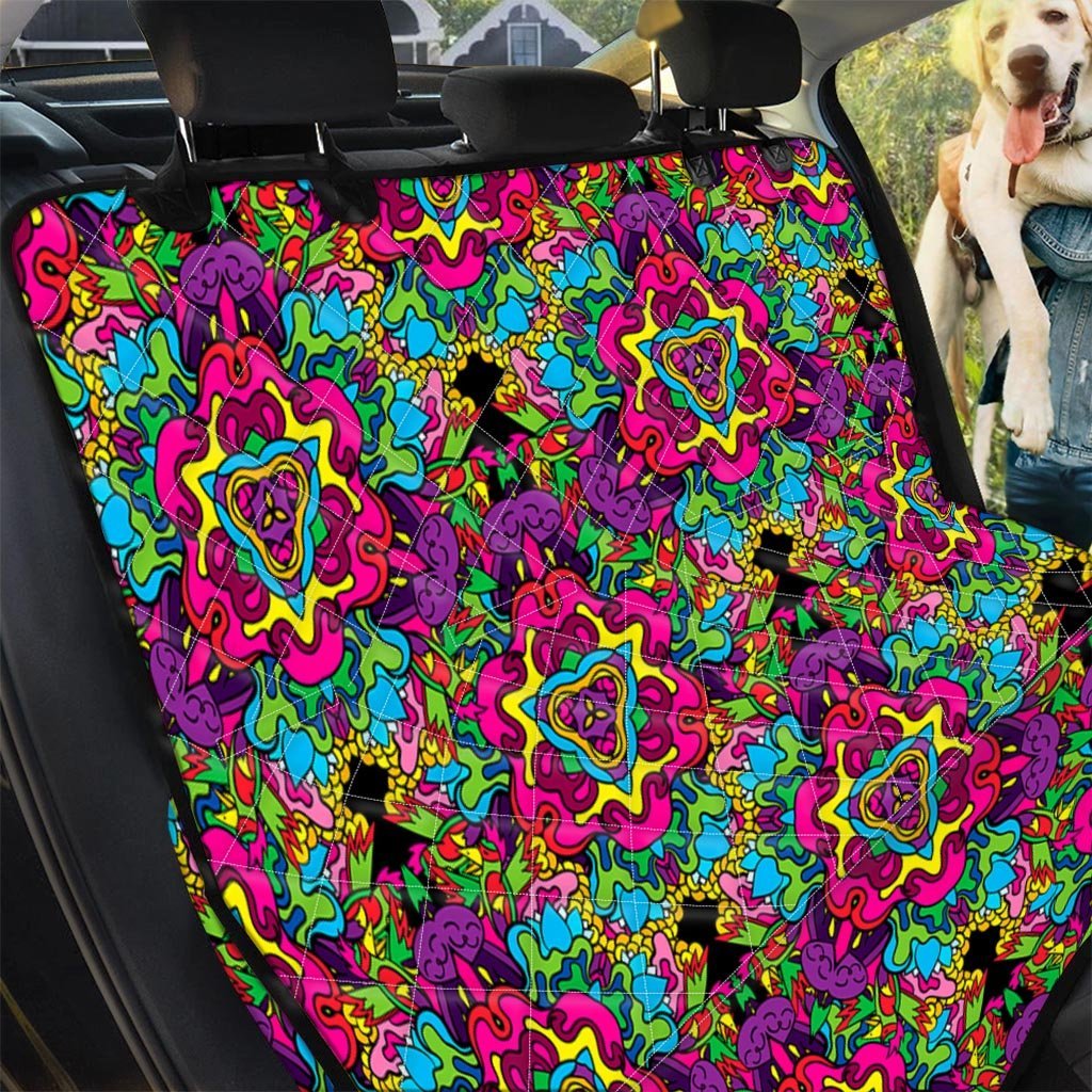 Animal Hippie Psychedelic Pet Car Seat Cover