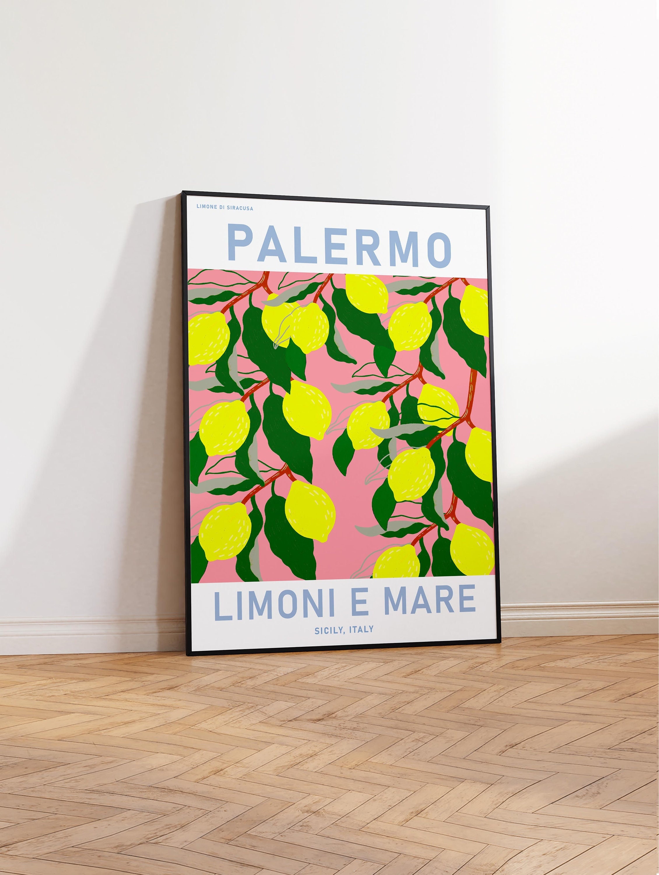 Fruit Market Palermo, Fruit Market Print, Fruit Market Poster, Fruit Wall Art, Flower Shop, Lemons Wall Art, Wall Art Decor Sizes A2/A3/A4