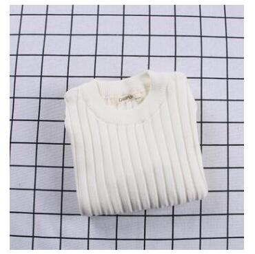 New Girls Sweaters Solid Candy Color Boys Sweaters Autumn New Knitted Baby Girls Ribbed Sweater Kids Clothing Girls Pullover alx