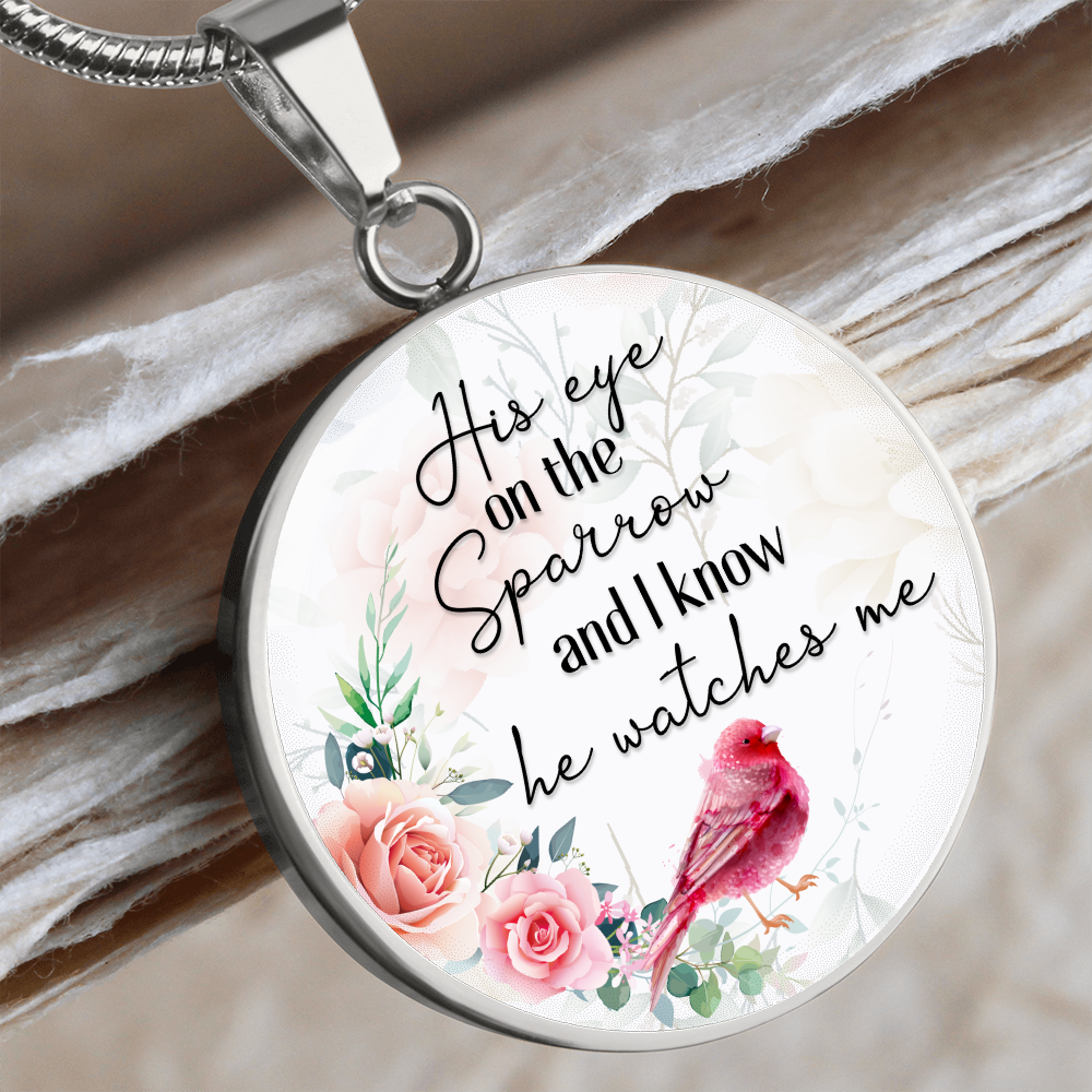 His Eye On The Sparrow Necklace