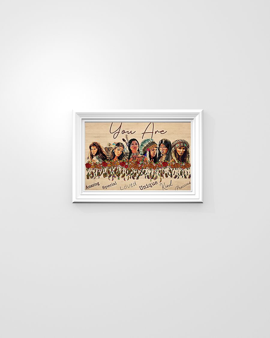 Native American You Are Amazing Horizontal Canvas And Poster | Wall Decor Visual Art