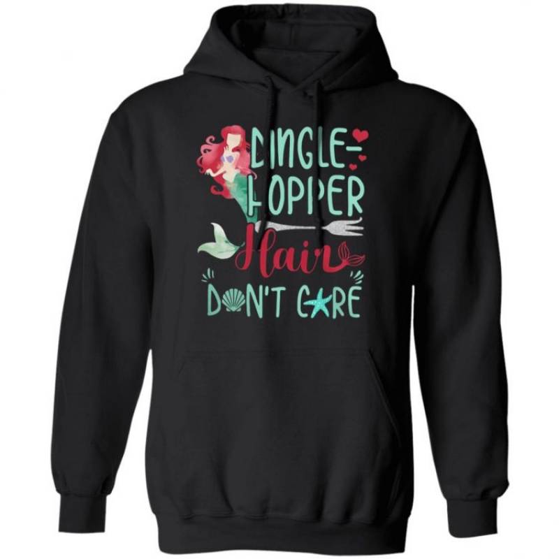 The Little Mermaid Dinglehopper hair don’t care Hoodie