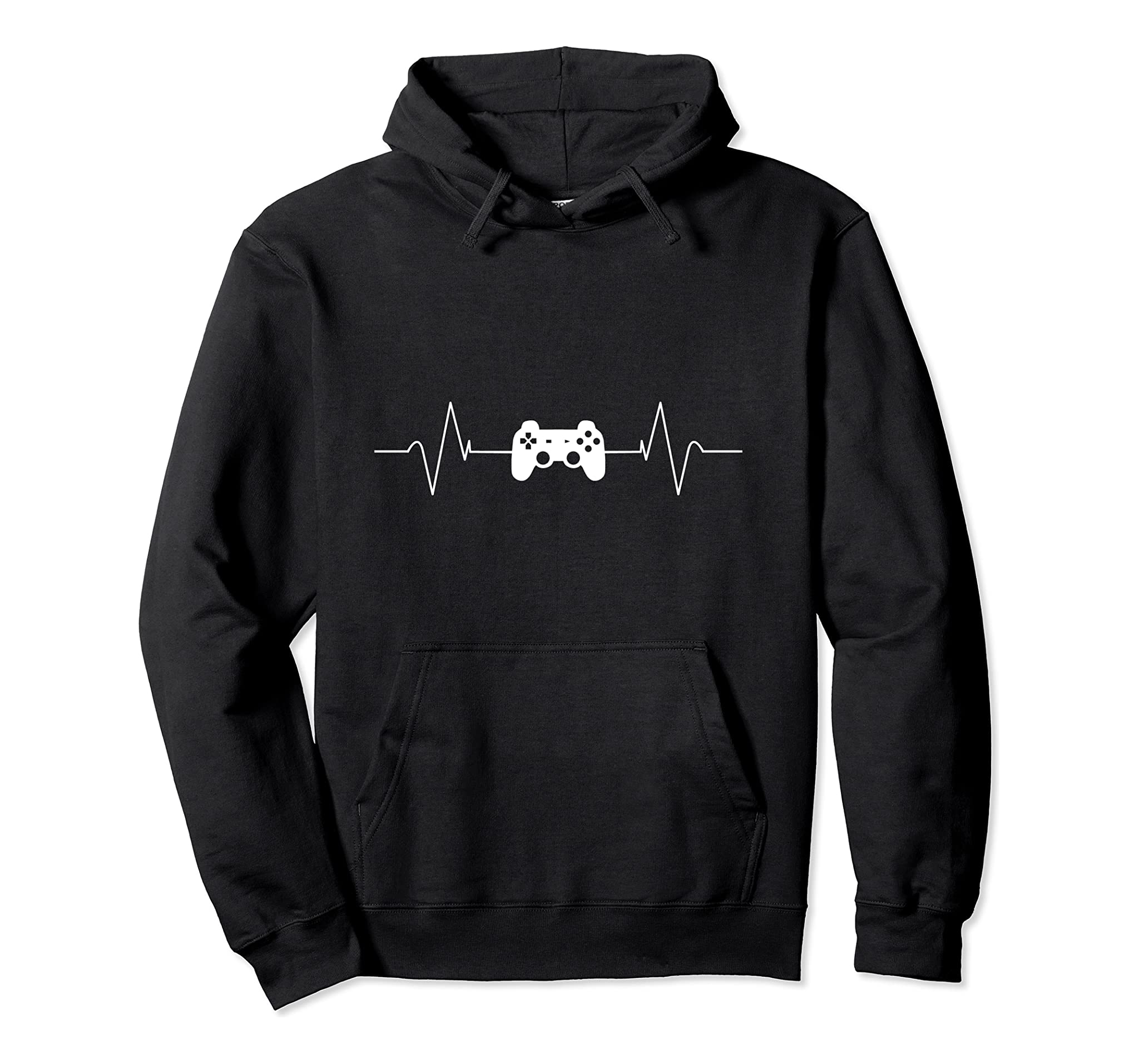 Gaming Heartbeat Gamer Gift Pullover Hoodie