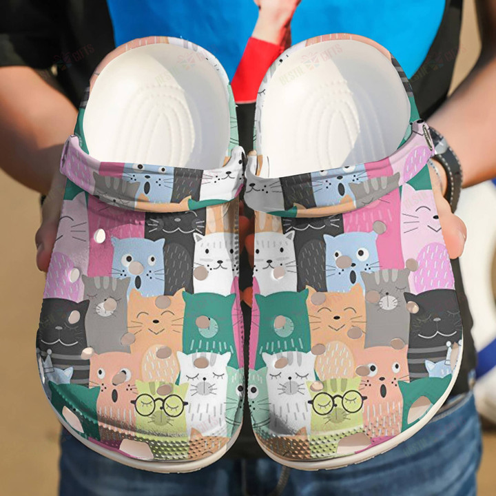 Colorful Cats Crocs Classic Clogs Shoes – Justbeperfect Shop