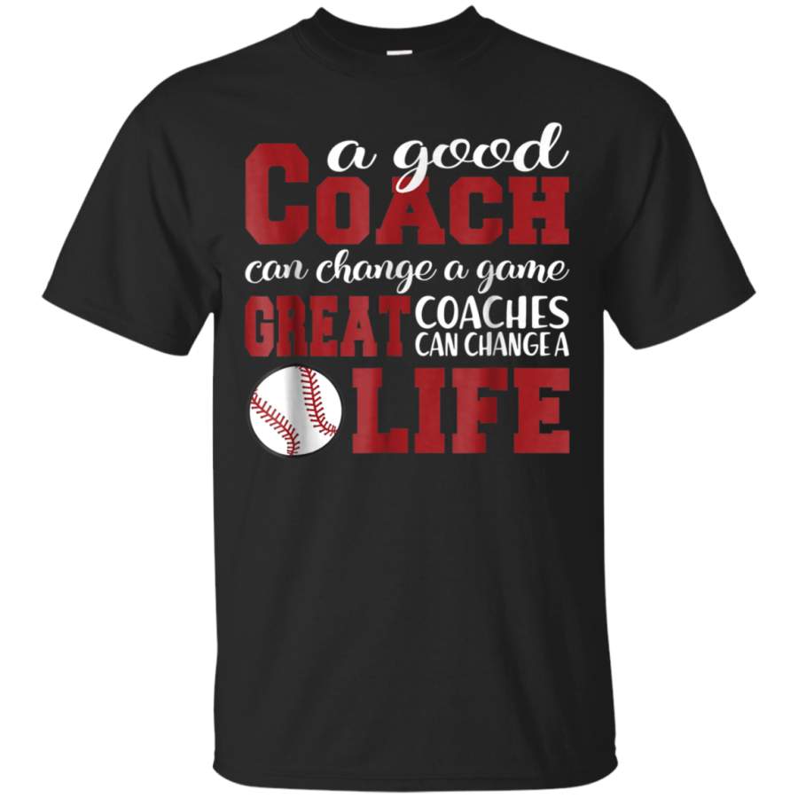 AGR A Good Coach Baseball Sports School Tshirt