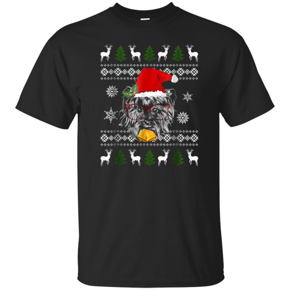 Buy Shih Tzu Santa Hat Dog Lover Christmas Ugly Sweater T-Shirt