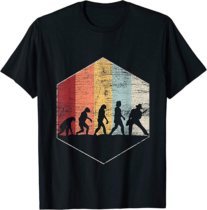 Vintage Men Evolution Bass Guitar T-Shirt